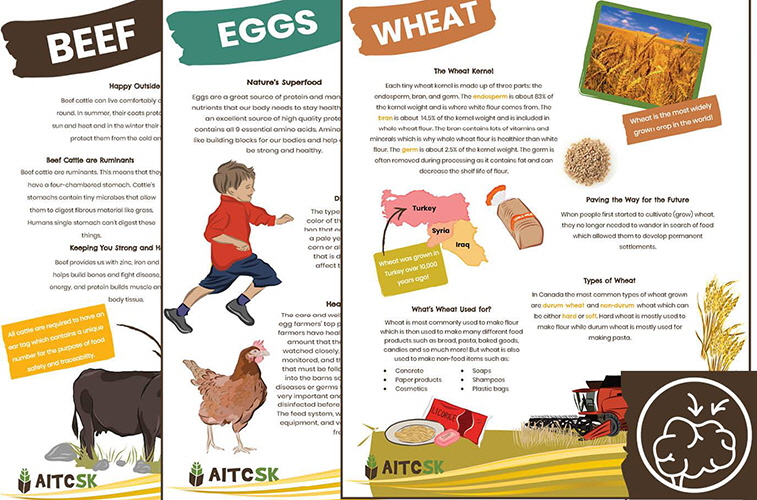 Information sheets from Agriculture in the Classroom Sask (AITC-SK)